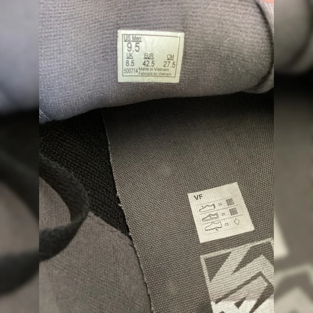 Vans Authentic Grey Canvas Sneakers | Men’s 9.5 | Clean & Classic - Picture 10 of 13